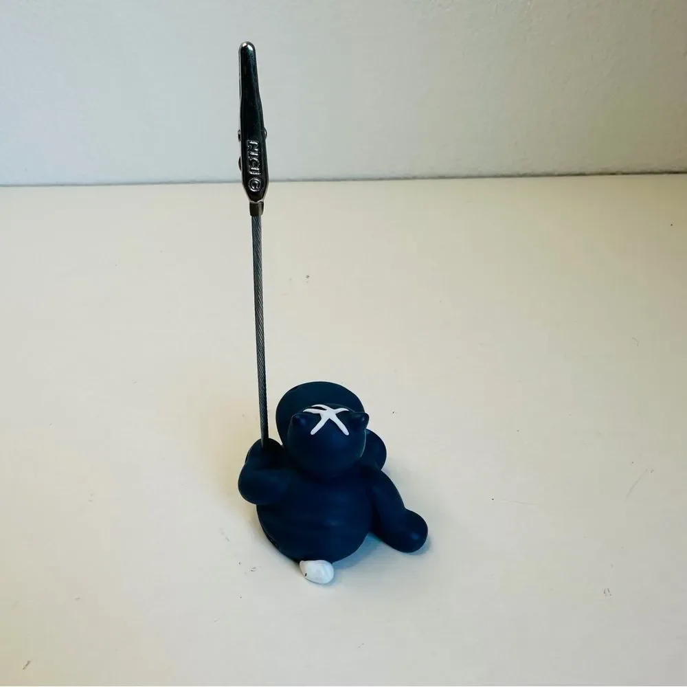 NICI Navy Blue American‎ Flag Hippo Picture Clip Holder